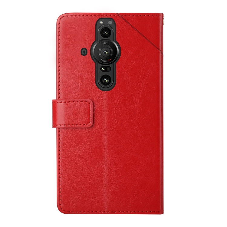 For Sony Xperia Pro-I Y Stitching Horizontal Flip Leather Phone Case