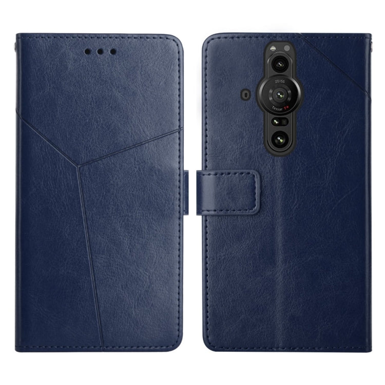 For Sony Xperia Pro-I Y Stitching Horizontal Flip Leather Phone Case
