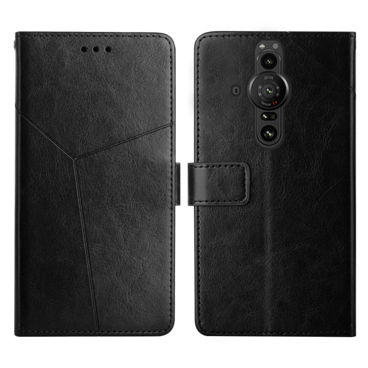 For Sony Xperia Pro-I Y Stitching Horizontal Flip Leather Phone Case