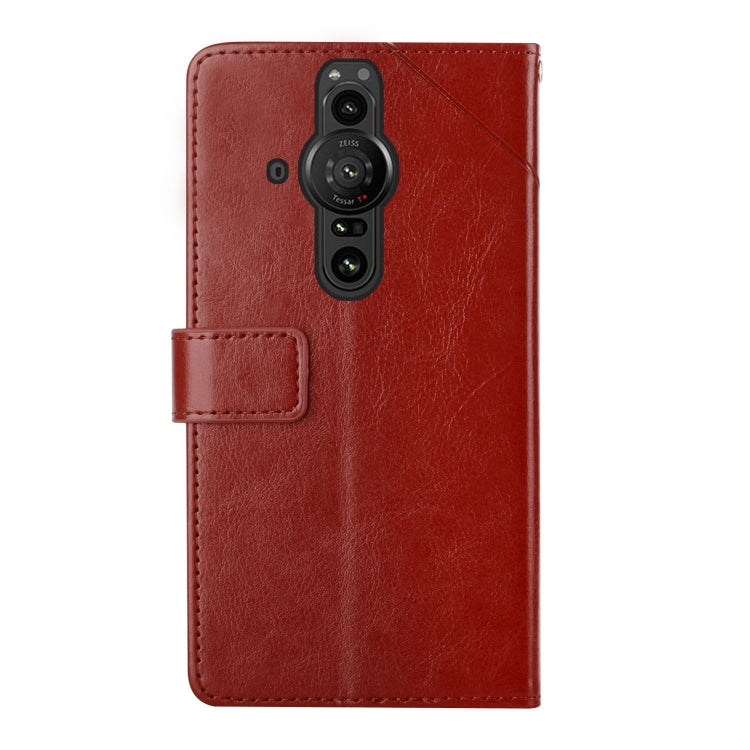 For Sony Xperia Pro-I Y Stitching Horizontal Flip Leather Phone Case