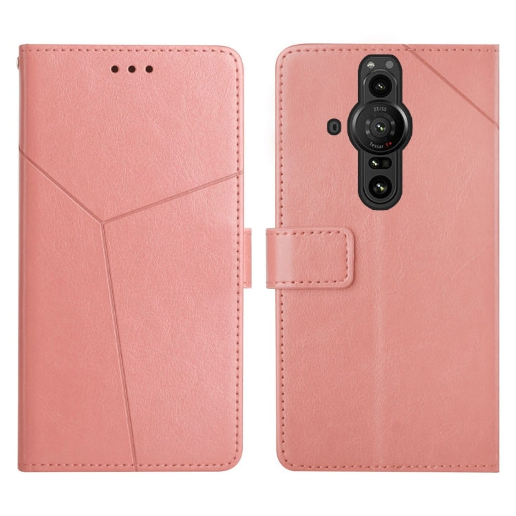 For Sony Xperia Pro-I Y Stitching Horizontal Flip Leather Phone Case