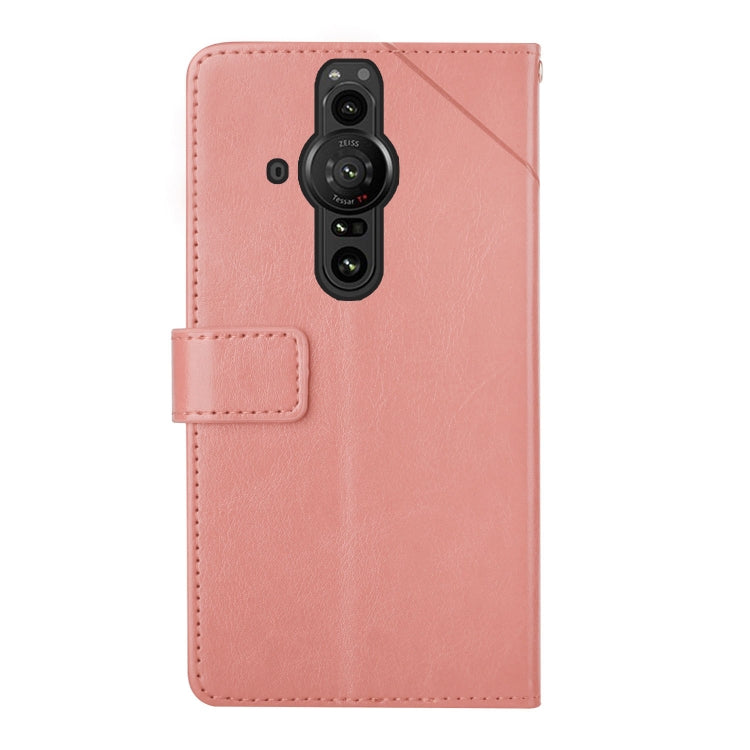For Sony Xperia Pro-I Y Stitching Horizontal Flip Leather Phone Case