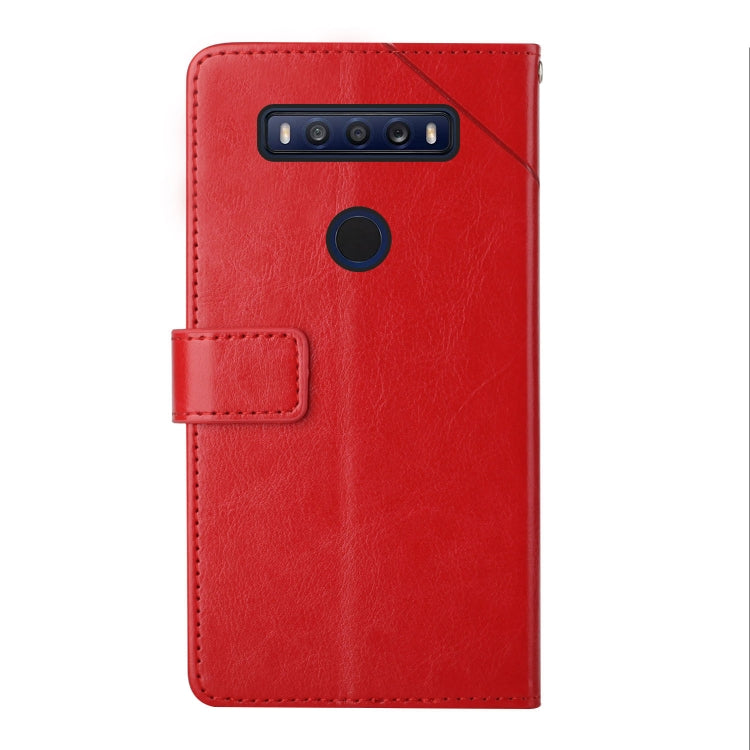 For TCL 10 SE Y Stitching Horizontal Flip Leather Phone Case