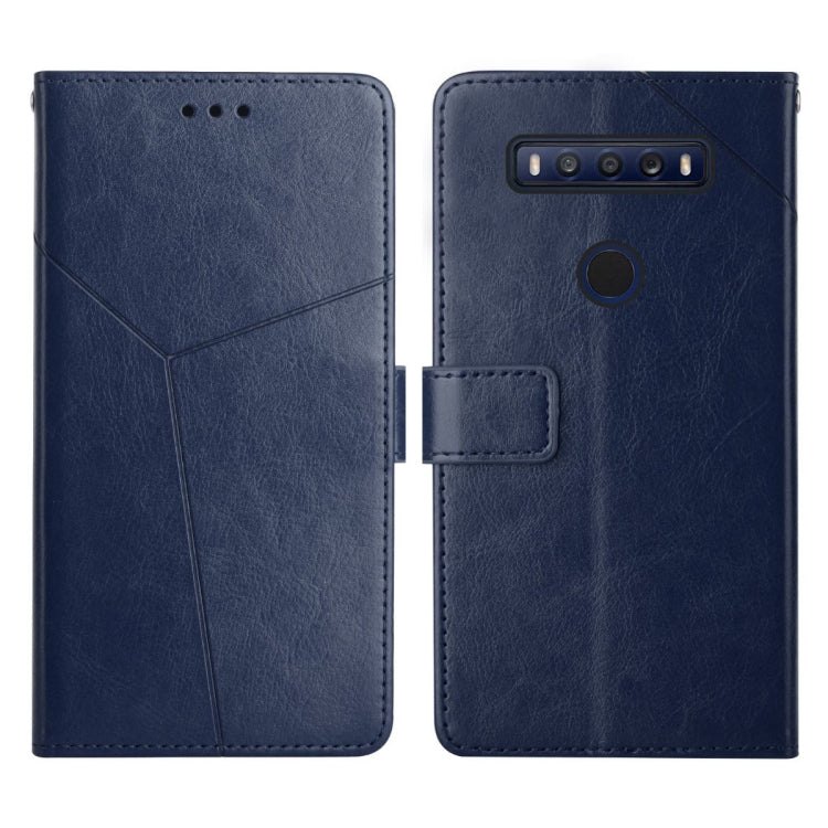 For TCL 10 SE Y Stitching Horizontal Flip Leather Phone Case