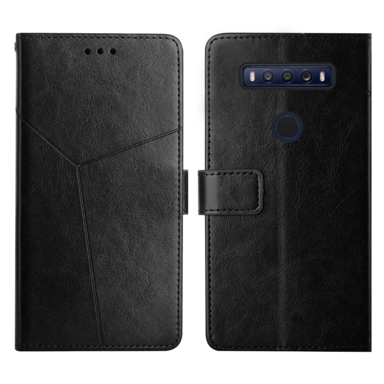 For TCL 10 SE Y Stitching Horizontal Flip Leather Phone Case