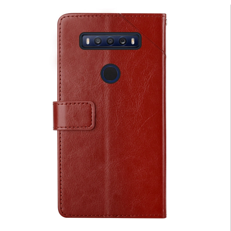 For TCL 10 SE Y Stitching Horizontal Flip Leather Phone Case