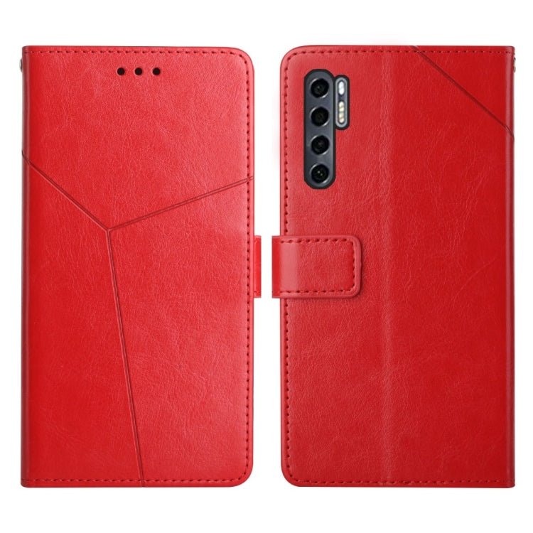For TCL 20 Pro 5G Y Stitching Horizontal Flip Leather Phone Case