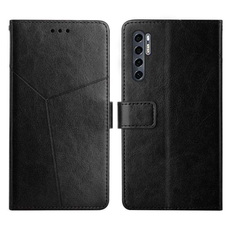 For TCL 20 Pro 5G Y Stitching Horizontal Flip Leather Phone Case