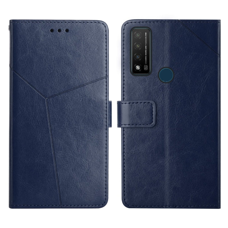 For TCL 20 R 5G Y Stitching Horizontal Flip Leather Phone Case