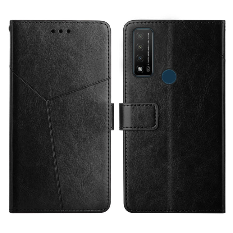For TCL 20 R 5G Y Stitching Horizontal Flip Leather Phone Case