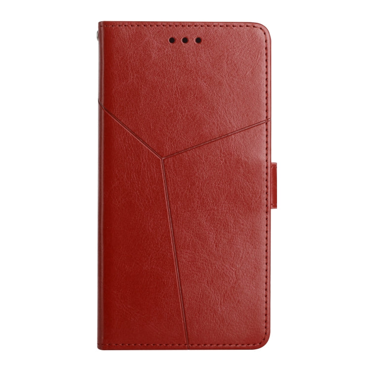For TCL 20 R 5G Y Stitching Horizontal Flip Leather Phone Case