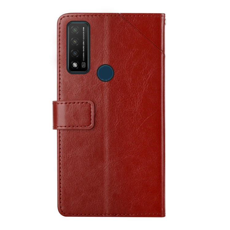 For TCL 20 R 5G Y Stitching Horizontal Flip Leather Phone Case