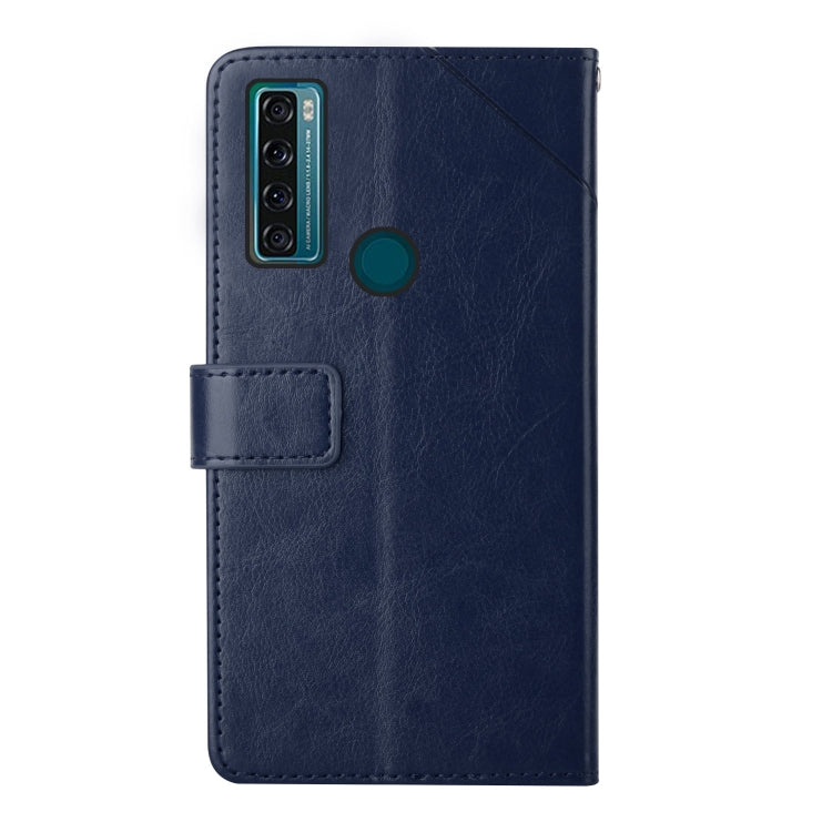 For TCL 20 SE Y Stitching Horizontal Flip Leather Phone Case