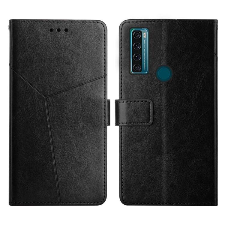 For TCL 20 SE Y Stitching Horizontal Flip Leather Phone Case