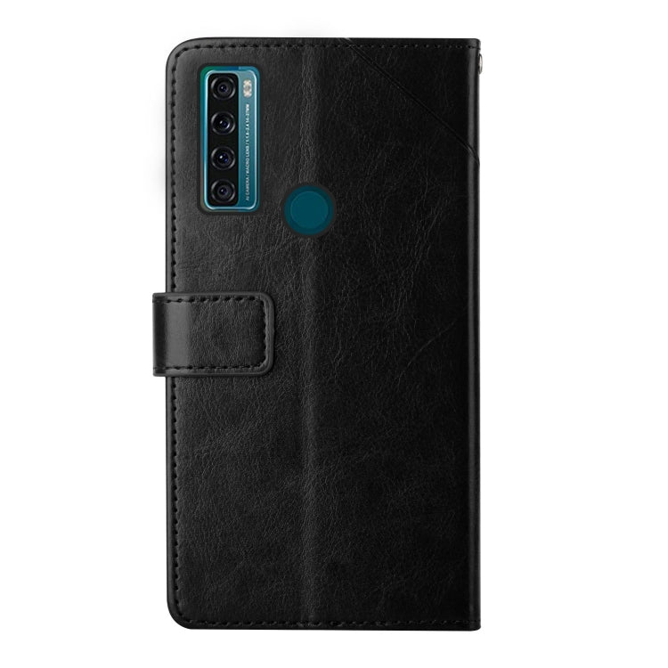 For TCL 20 SE Y Stitching Horizontal Flip Leather Phone Case