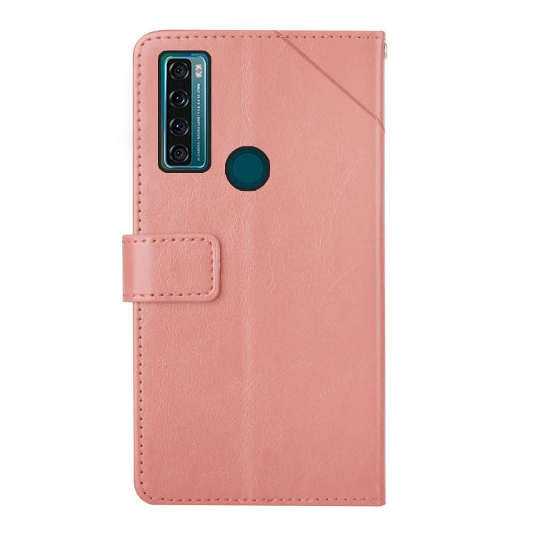 For TCL 20 SE Y Stitching Horizontal Flip Leather Phone Case
