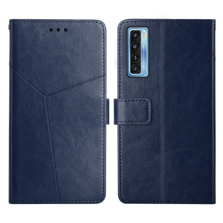 For TCL 20S Y Stitching Horizontal Flip Leather Phone Case
