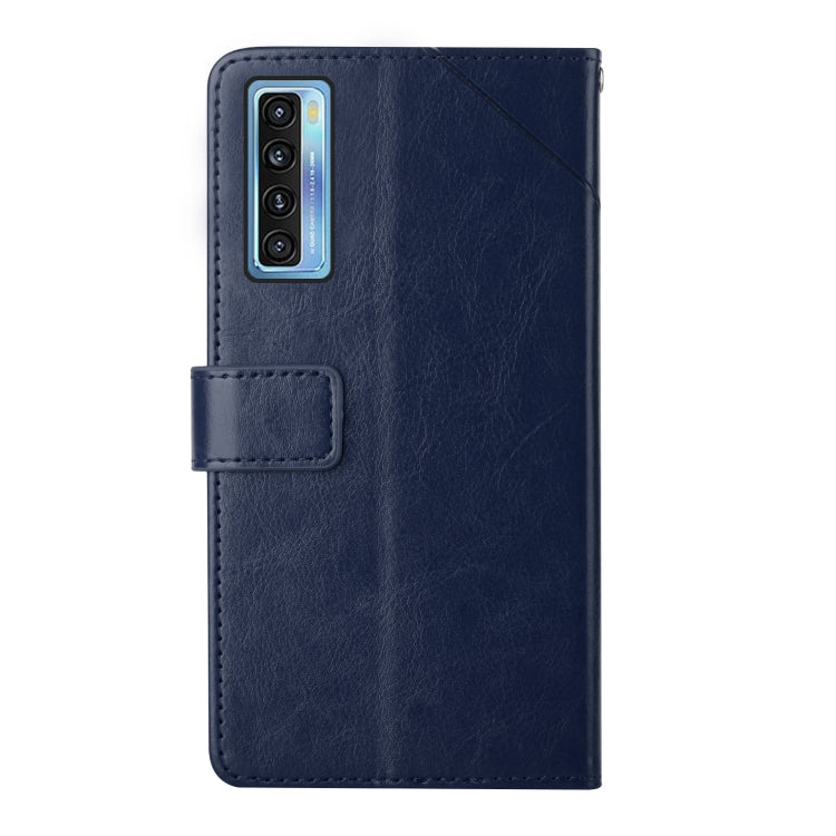 For TCL 20S Y Stitching Horizontal Flip Leather Phone Case