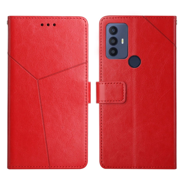 For TCL 30 SE Y Stitching Horizontal Flip Leather Phone Case