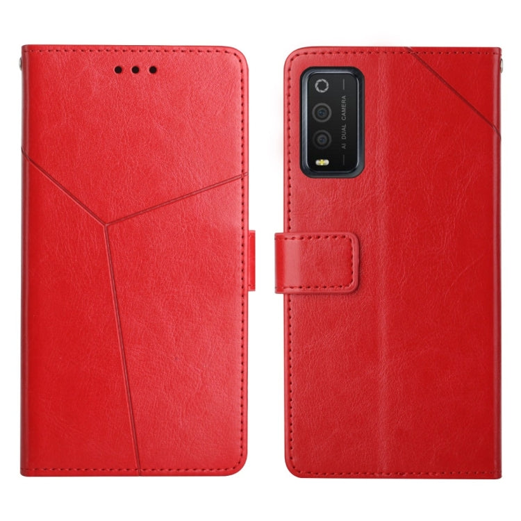 For TCL 205 Y Stitching Horizontal Flip Leather Phone Case