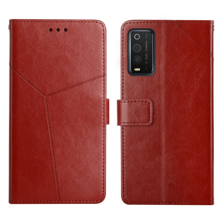 For TCL 205 Y Stitching Horizontal Flip Leather Phone Case