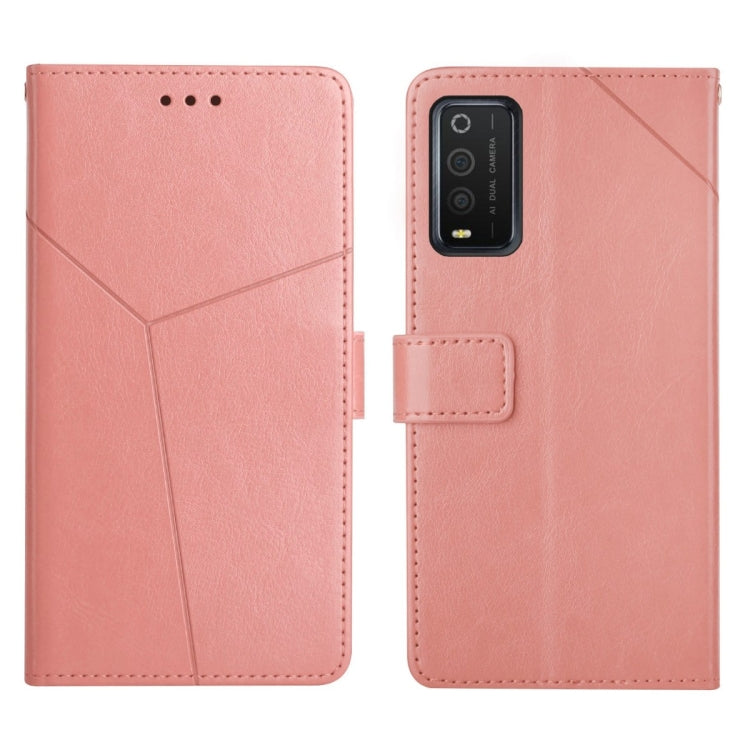 For TCL 205 Y Stitching Horizontal Flip Leather Phone Case