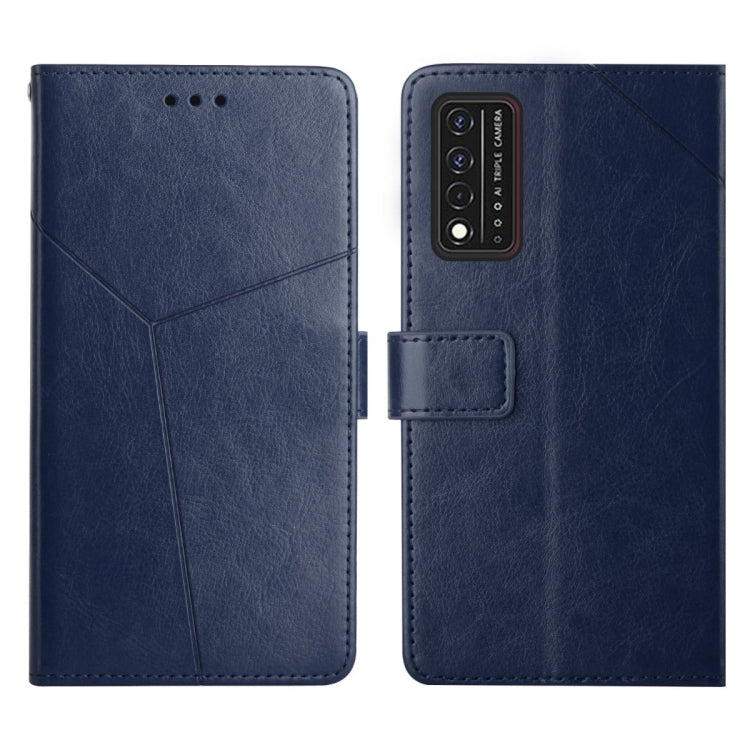 For T-Mobile Revvl V+ 5G Y Stitching Horizontal Flip Leather Phone Case