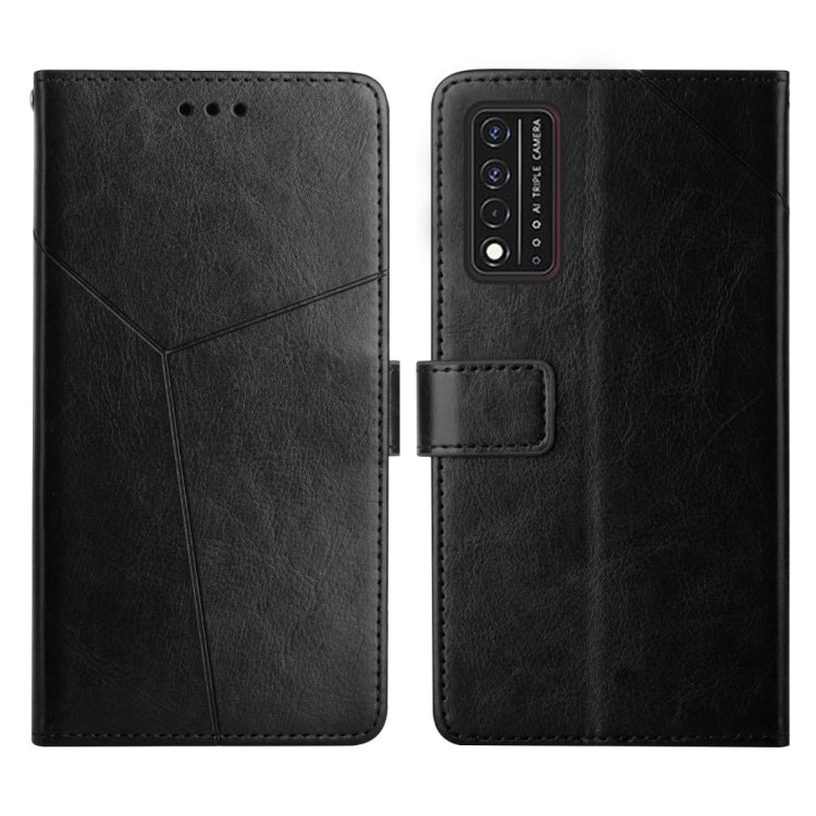 For T-Mobile Revvl V+ 5G Y Stitching Horizontal Flip Leather Phone Case