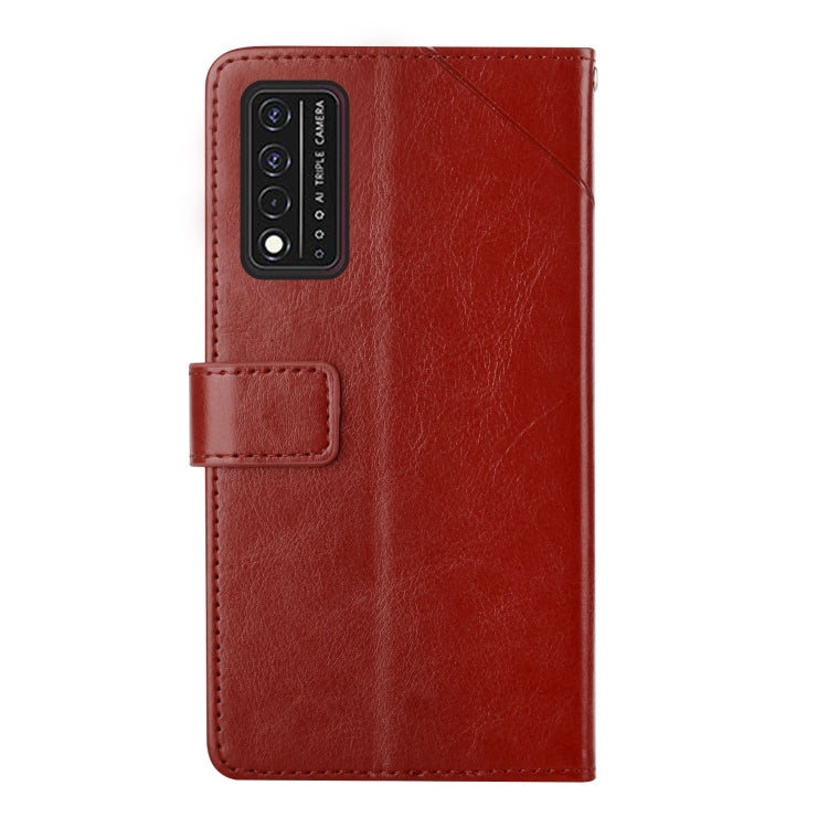 For T-Mobile Revvl V+ 5G Y Stitching Horizontal Flip Leather Phone Case
