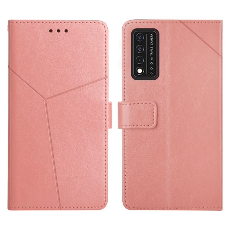 For T-Mobile Revvl V+ 5G Y Stitching Horizontal Flip Leather Phone Case