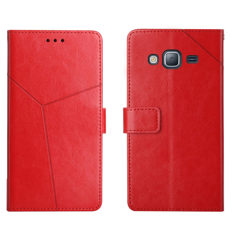 For Samsung Galaxy J2 Prime Y Stitching Horizontal Flip Leather Phone Case