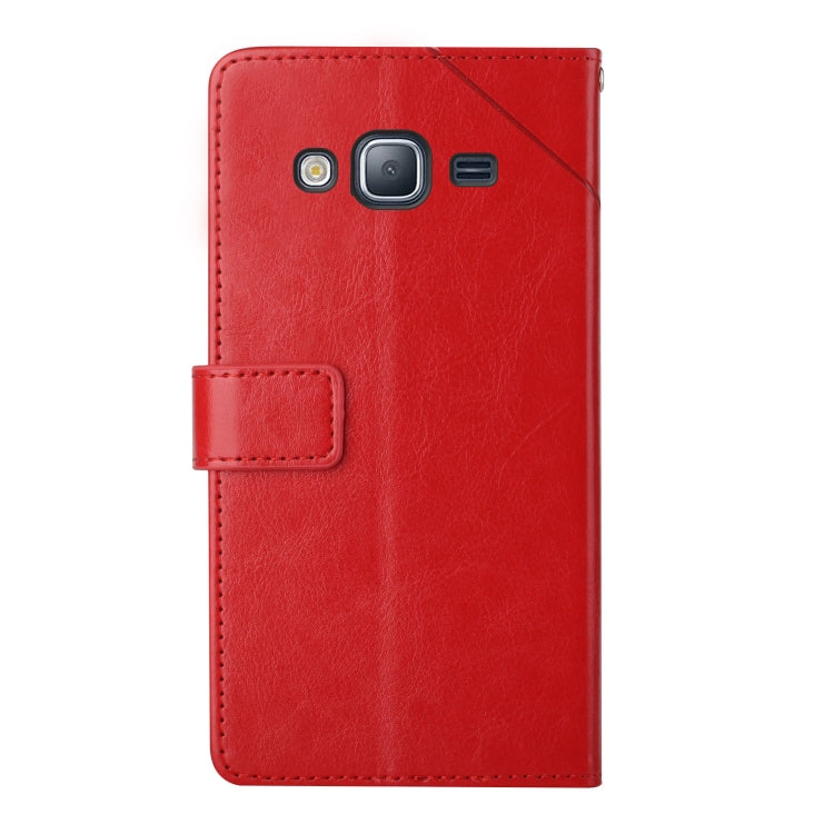 For Samsung Galaxy J2 Prime Y Stitching Horizontal Flip Leather Phone Case