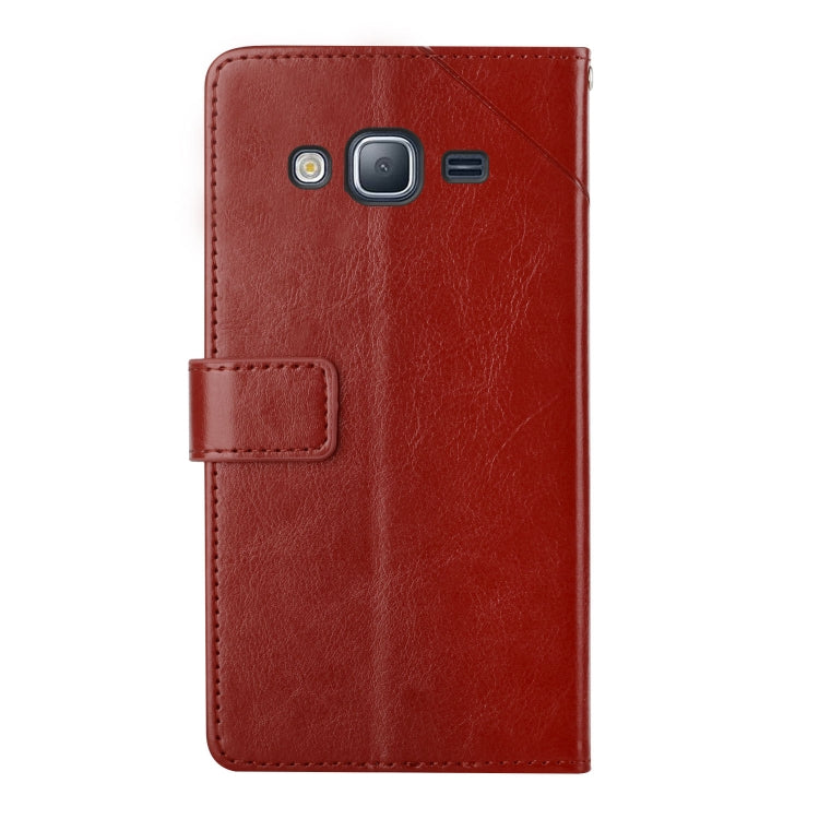 For Samsung Galaxy J2 Prime Y Stitching Horizontal Flip Leather Phone Case