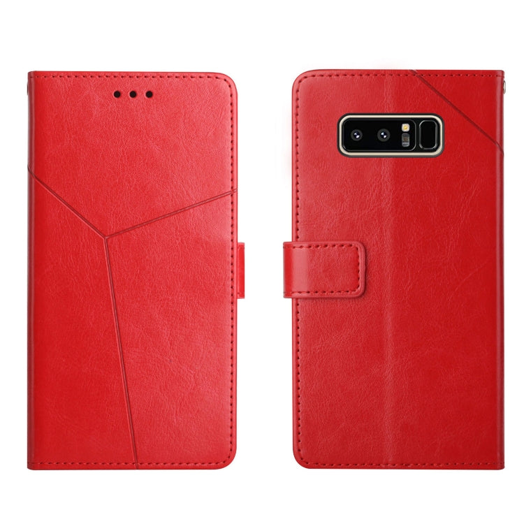 For Samsung Galaxy Note 8 Y Stitching Horizontal Flip Leather Phone Case