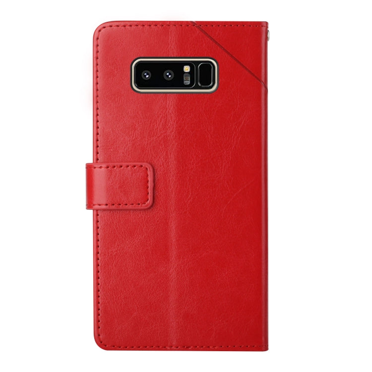 For Samsung Galaxy Note 8 Y Stitching Horizontal Flip Leather Phone Case