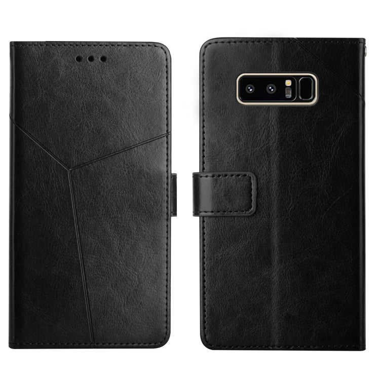 For Samsung Galaxy Note 8 Y Stitching Horizontal Flip Leather Phone Case