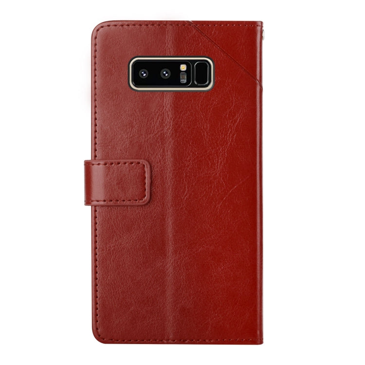 For Samsung Galaxy Note 8 Y Stitching Horizontal Flip Leather Phone Case