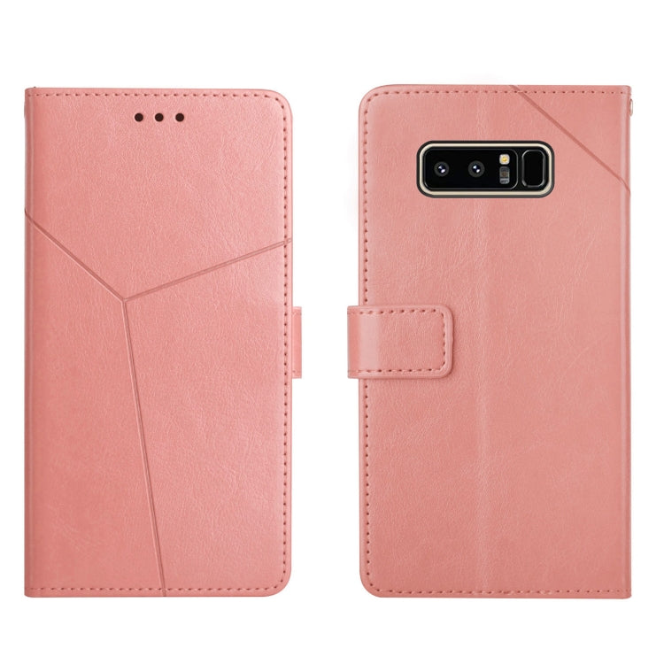 For Samsung Galaxy Note 8 Y Stitching Horizontal Flip Leather Phone Case