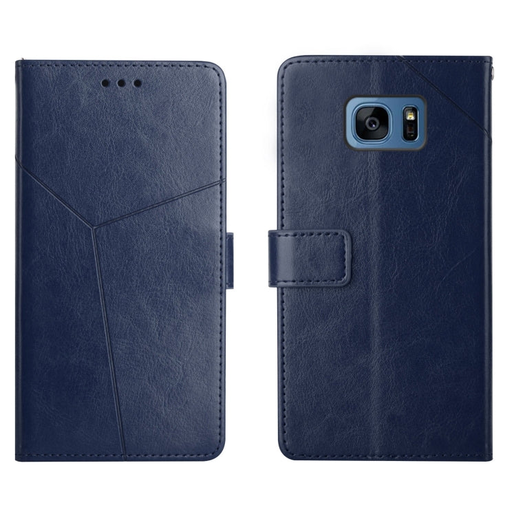 For Samsung Galaxy S7 Y Stitching Horizontal Flip Leather Phone Case