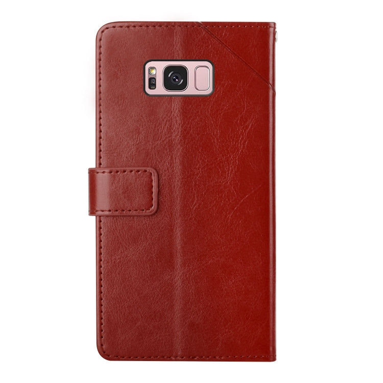 For Samsung Galaxy S8 Y Stitching Horizontal Flip Leather Phone Case
