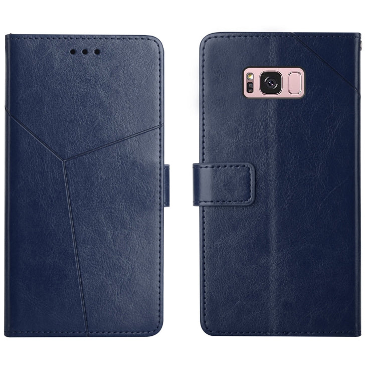 For Samsung Galaxy S8+ Y Stitching Horizontal Flip Leather Phone Case