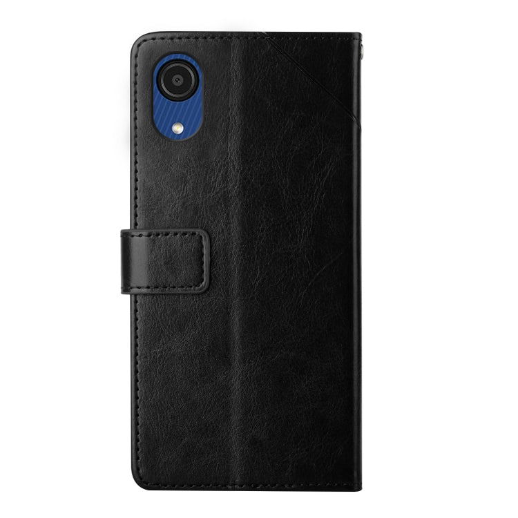 For Samsung Galaxy A03 Core Y Stitching Horizontal Flip Leather Phone Case
