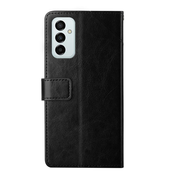 For Samsung Galaxy M23 Y Stitching Horizontal Flip Leather Phone Case