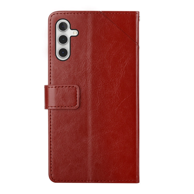 For Samsung Galaxy A13 5G Y Stitching Horizontal Flip Leather Phone Case