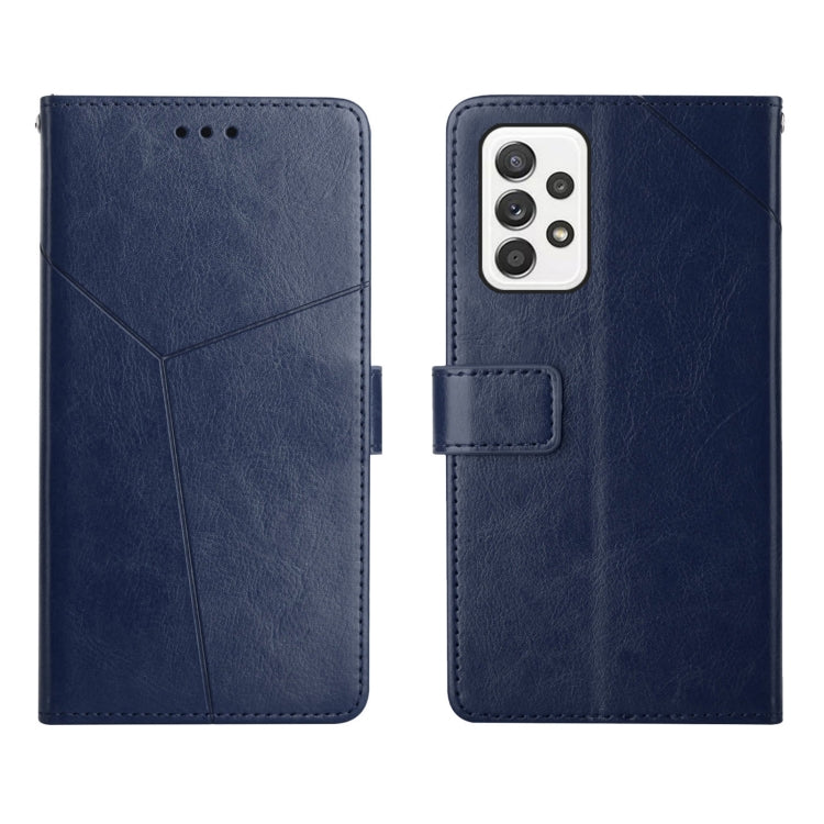 For Samsung Galaxy A23 4G Y Stitching Horizontal Flip Leather Phone Case
