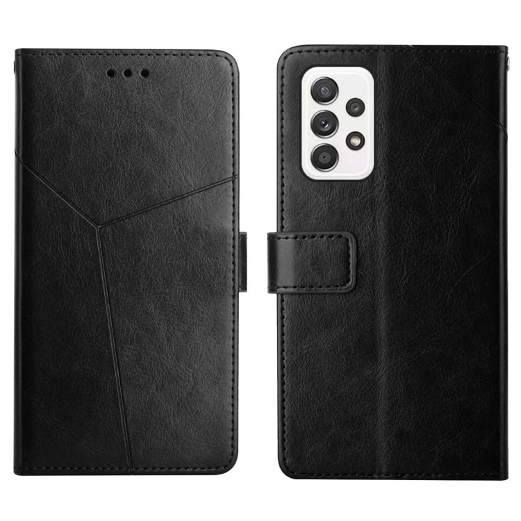 For Samsung Galaxy A23 4G Y Stitching Horizontal Flip Leather Phone Case