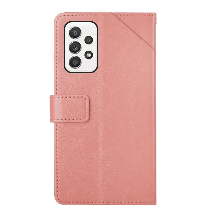 For Samsung Galaxy A23 4G Y Stitching Horizontal Flip Leather Phone Case
