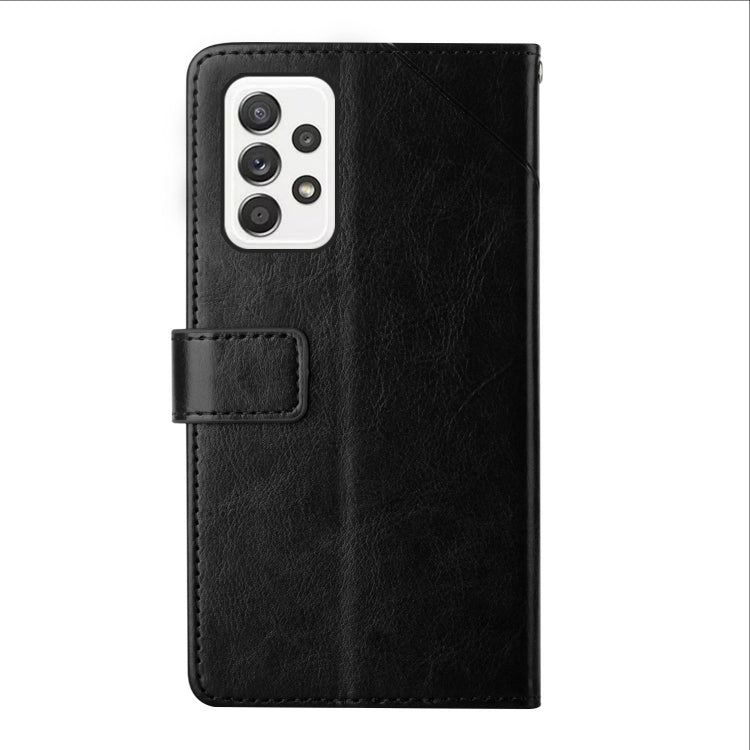 For Samsung Galaxy A53 5G Y Stitching Horizontal Flip Leather Phone Case