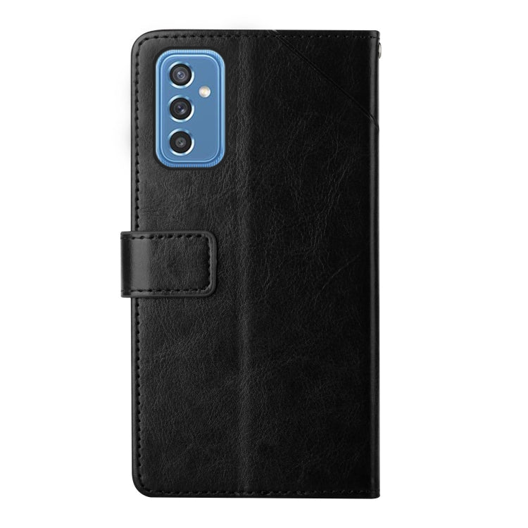 For Samsung Galaxy M52 5G Y Stitching Horizontal Flip Leather Phone Case