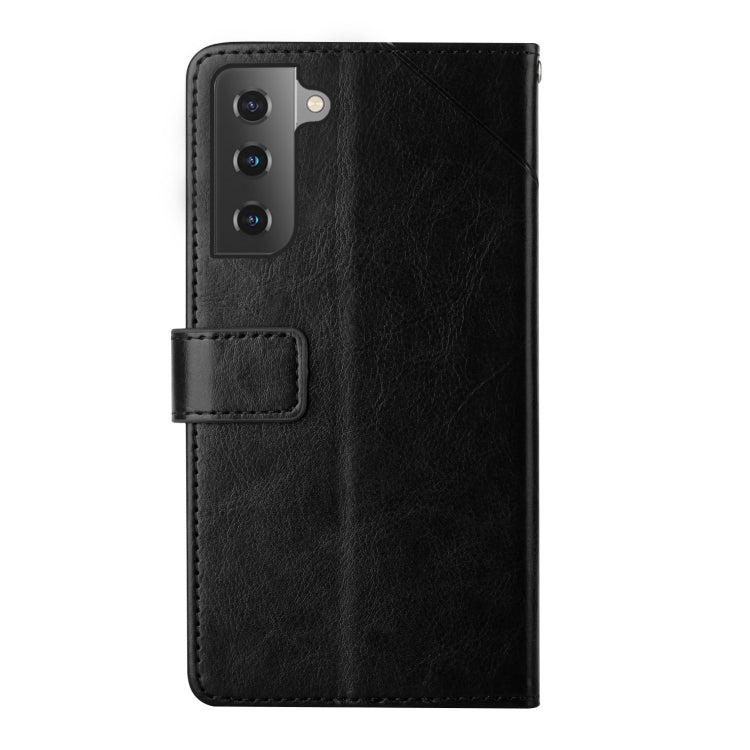 For Samsung Galaxy S22 Y Stitching Horizontal Flip Leather Phone Case